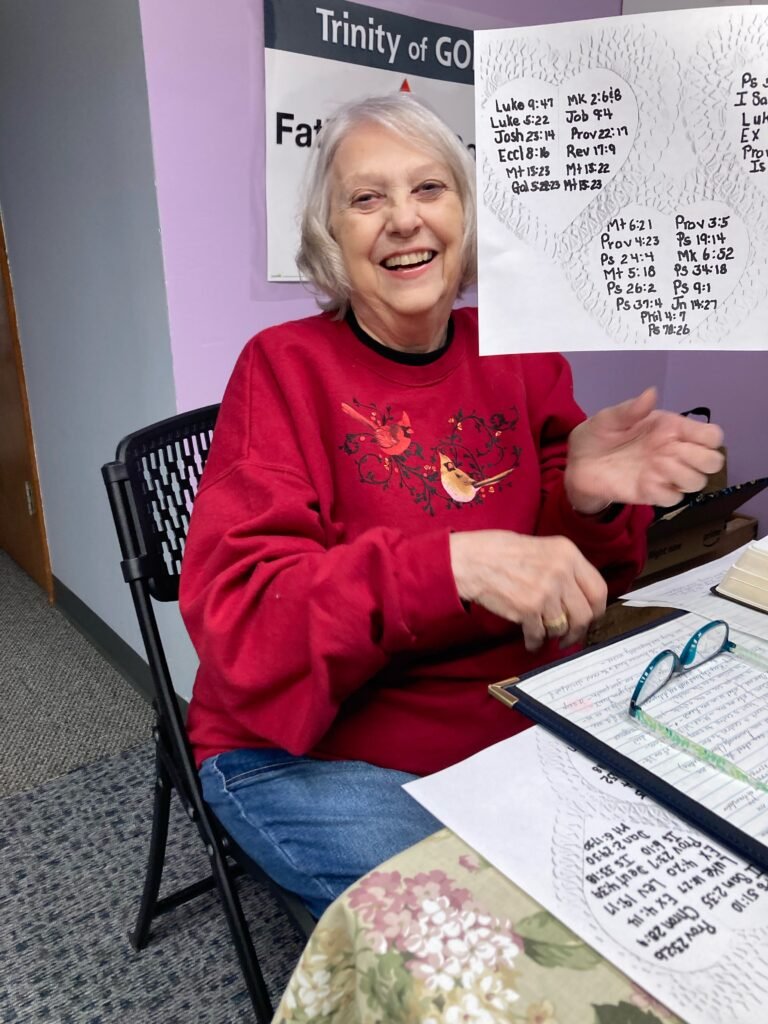 Lady at Ladies Bible Study